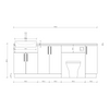 Oliver 2100 Cashmere Fitted Furniture Combination