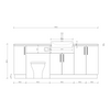 Oliver 2100 Matt Green Fitted Furniture Combination