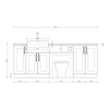 Oliver 2100 Matt Pink Shaker Fitted Furniture Combination