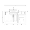 Oliver Pink Shaker Fitted Furniture Combination