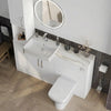 Oliver White Slim Shaker Fitted Furniture Combination with Tall Boy Storage