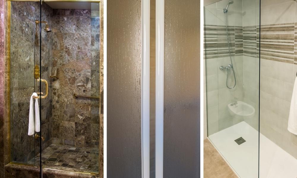 Different-Shower-Screen-Glass-Types Image-Showing-Different-Types-Of-Shower-Screens