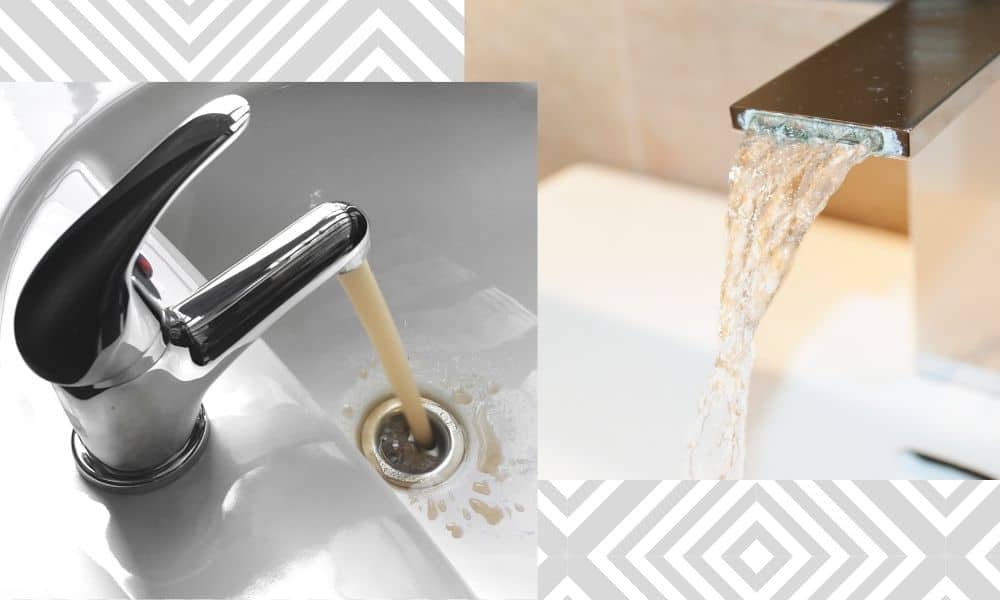 Image-Showing-Two-Bathroom-Taps-With-Clean-And-Poor-Quality-Water