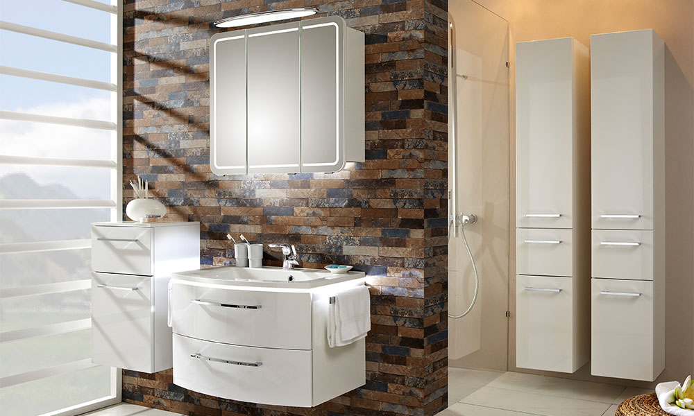 Mirrored Bathroom Cabinets