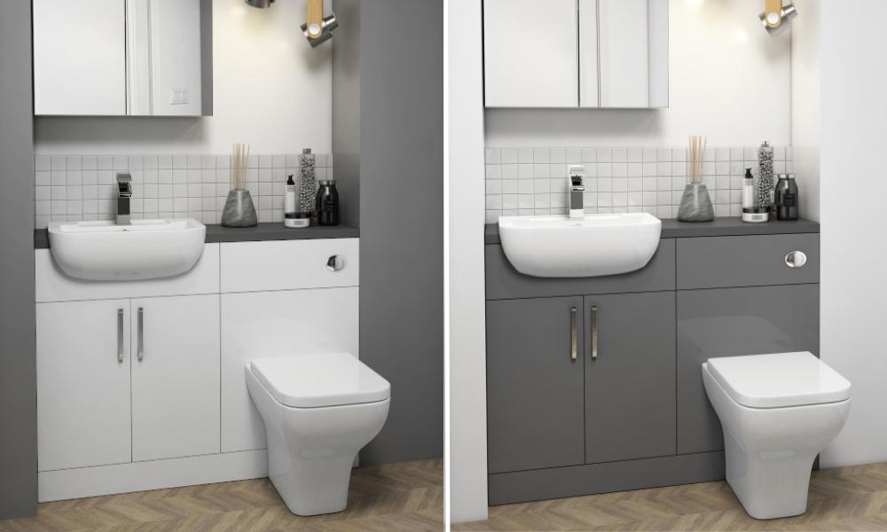 Oliver Fitted Furniture Toilet and Sink Combo Unit