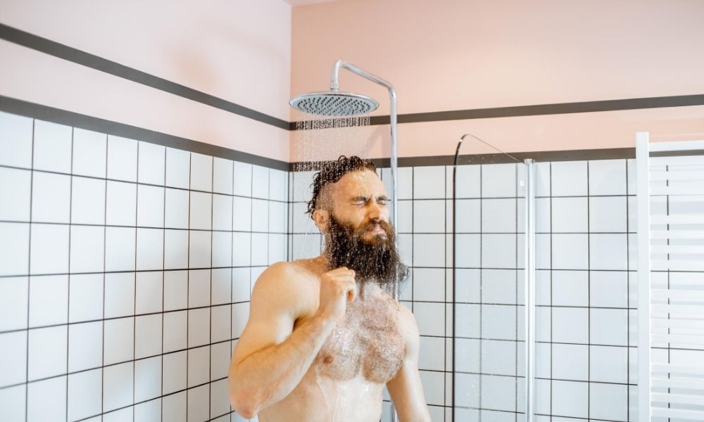 Showering-With-Low-Temperature-Water