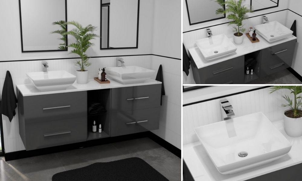White-And-Grey-Wall-Hung-Double-Sink-Vanity-Unit-with-4-Drawers