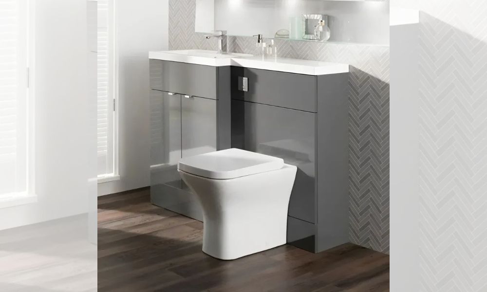 1200mm Slimline Cloakroom Bathroom Vanity Unit