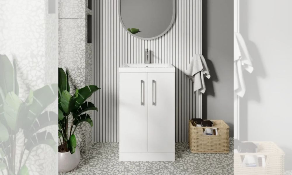 Fab 500mm White Cloakroom Vanity Unit
