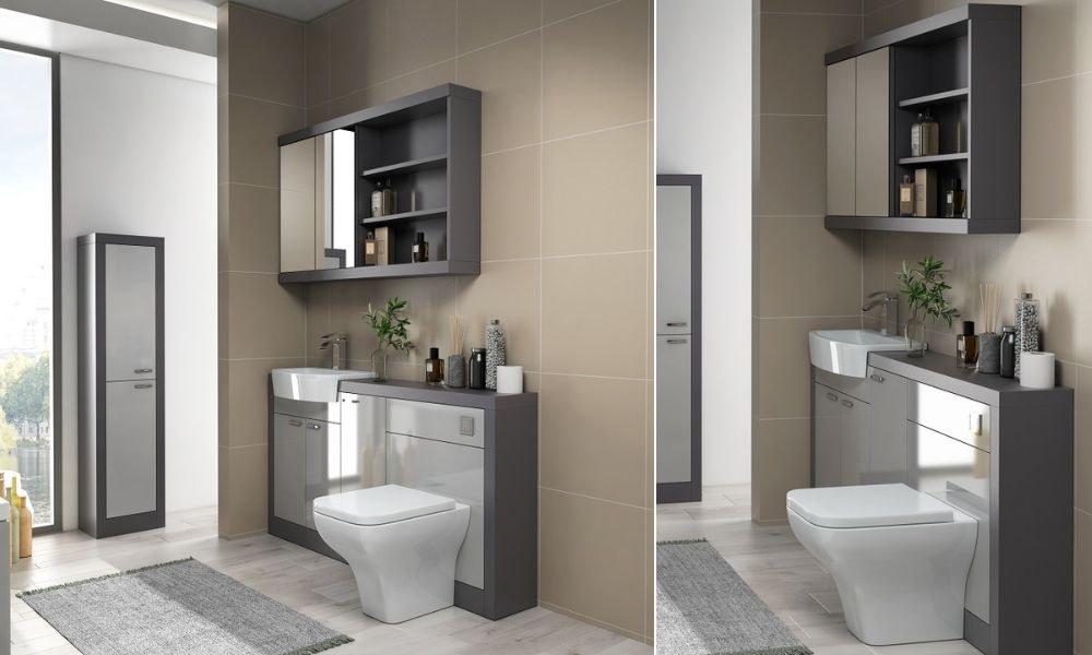 Grove 1500mm Vanity Unit Platinum Grey