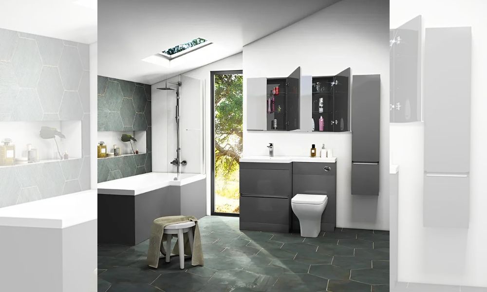 Pemberton Grey Shower Bath Suite