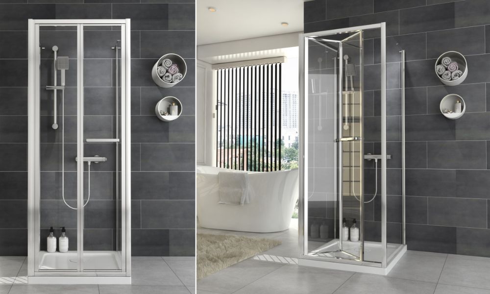 Radiant 700mm Three-Sided Shower Cubicle Bifold Door
