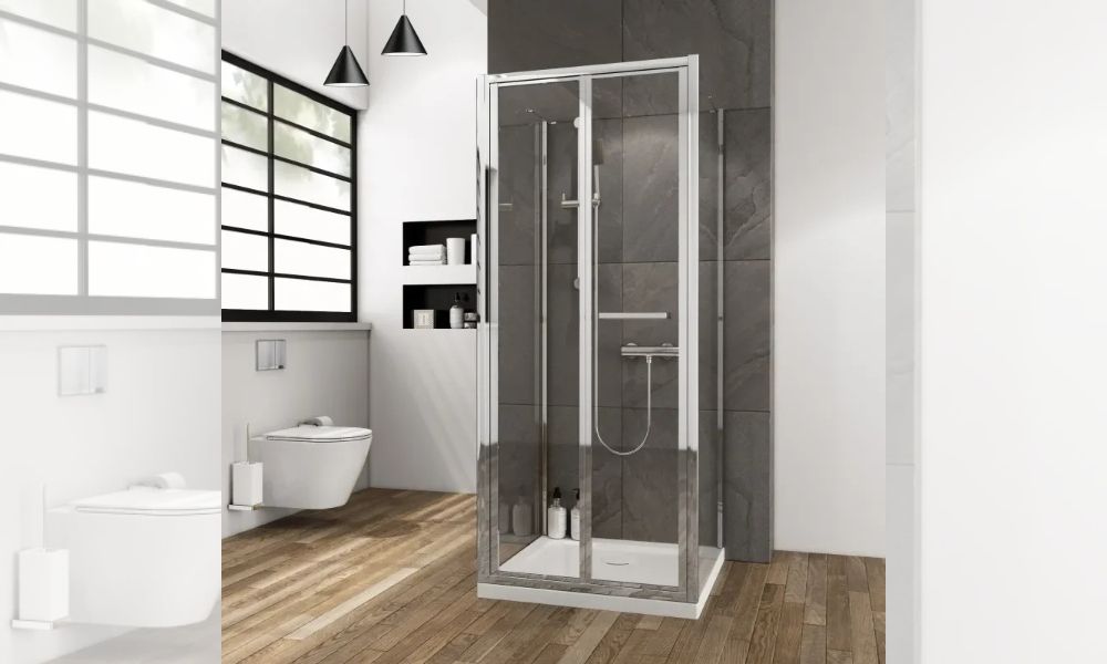 Radiant Three Sided Shower Cubicle: Bifold Door
