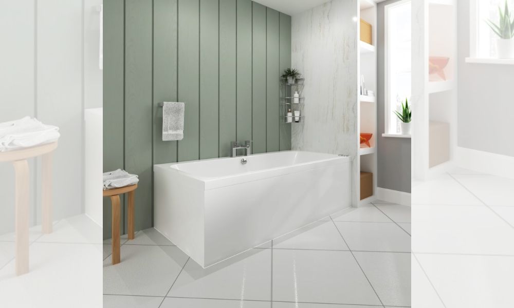 Vernwy 1600 x 800mm Large Whirlpool Bath