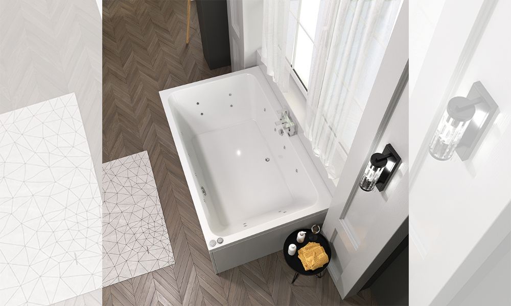 Vernwy 1800 x 1100mm King Size Whirlpool Bath