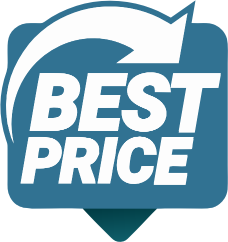 Best price graphic icon to emphasize trade price discounts up to 60% off. Best price graphic icon