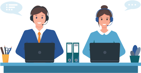 Trade-team graphic icon to highlight dedicated team to manage your orders and invoices. Trade-team graphic icon