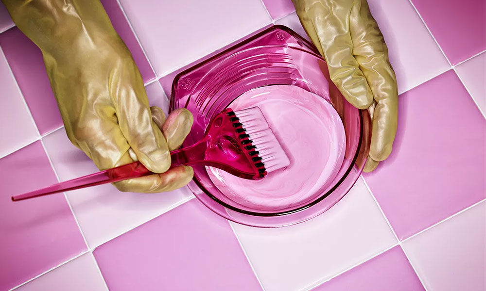 How to Clean Hair Dye Stains From Different Bathroom Surfaces