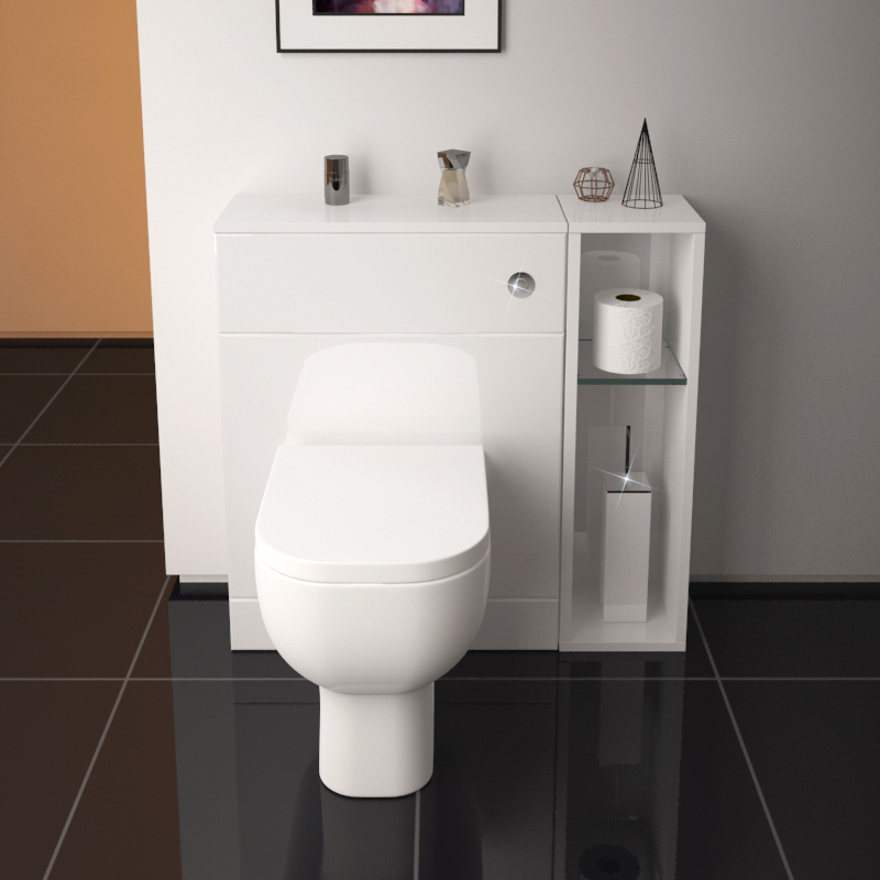 Patello Back To Wall 800 Combination Unit White Buy Online At