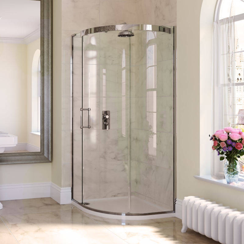 Eauzone Curved Sliding Door Corner 1200mm Ellegant Stylish Bathroom Accessory