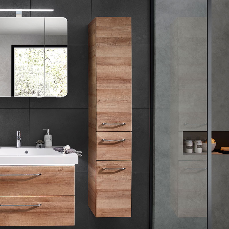 Wooden bathroom shop tallboy
