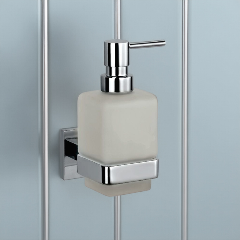 Kubix Soap Dispenser with Glass Bottle