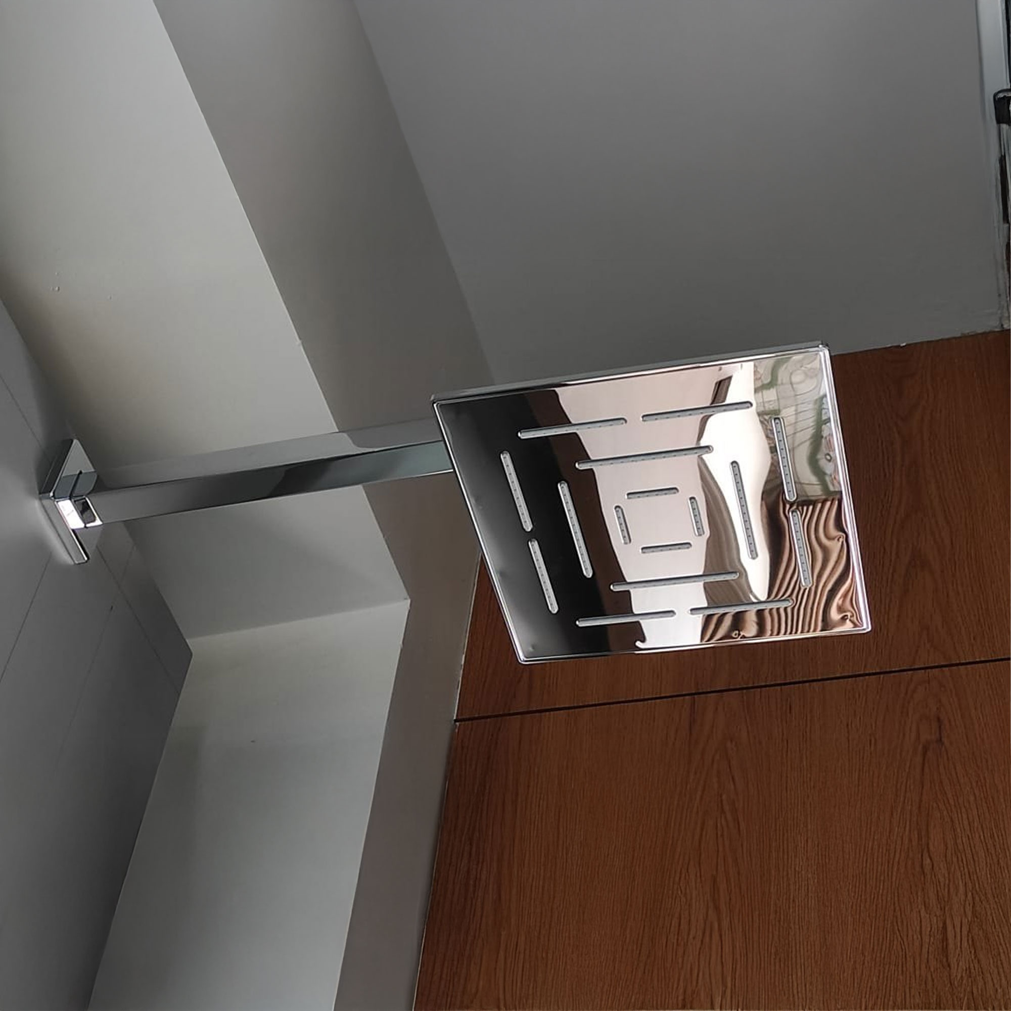 Single Function 300X300mm Maze Square Shape Overhead Shower, Stainless Steel, MP 0.5