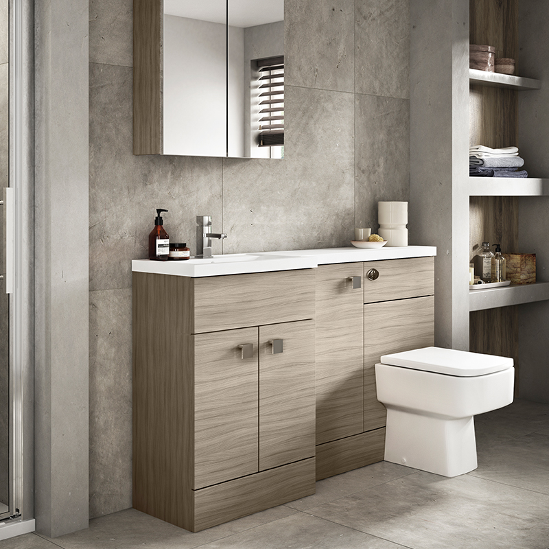 1500Mm Combination Fitted Bathroom Furniture Set Color Options Option 1 ...