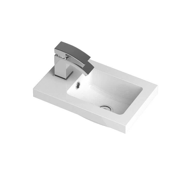 400Mm Compact Slimline Vanity Unit & Basin Bathroom City