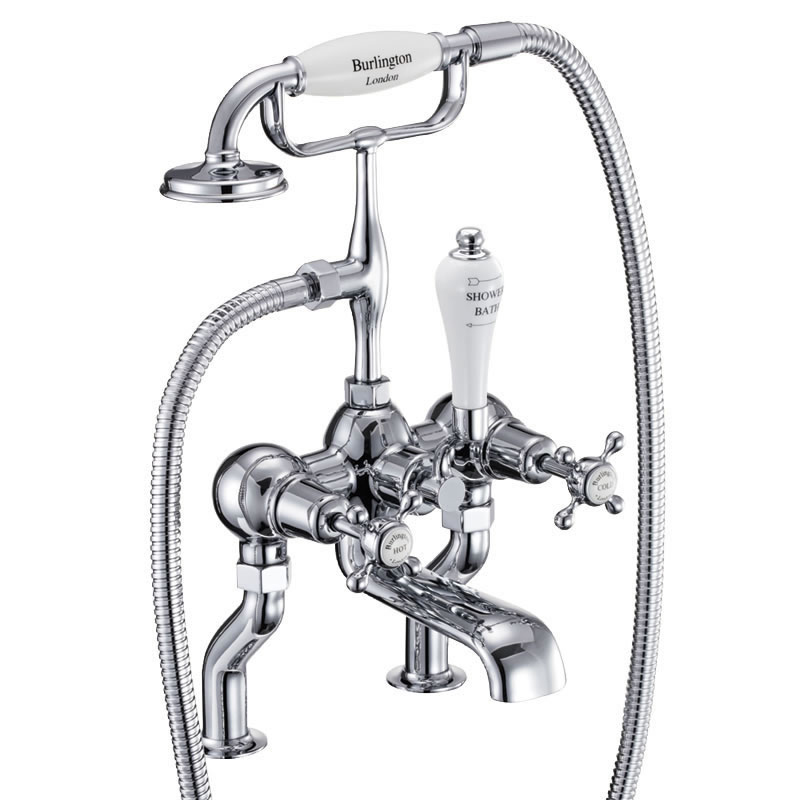 Claremont Bath shower mixer deck mounted with S adjuster Buy Online At