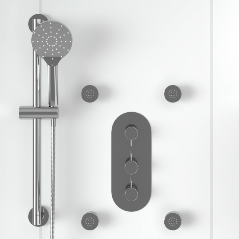 Tweed 3 Way Ceiling Shower Set Head Handset Bath Filler Buy Online at