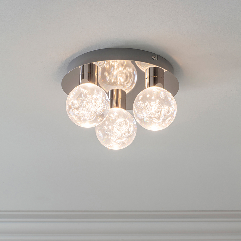 3 bulb shop flush mount