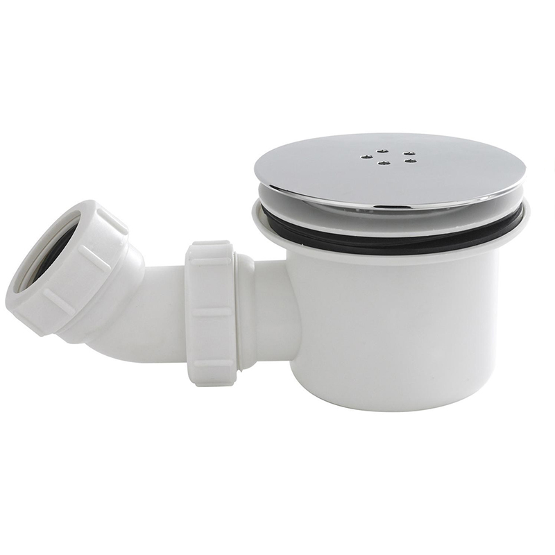 Offset Quadrant 1200 Raised Righthand Shower Tray with Chrome Waste