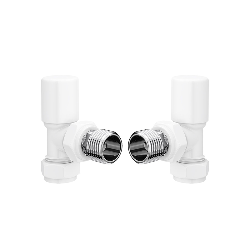 pattern radiator valve - anged - white