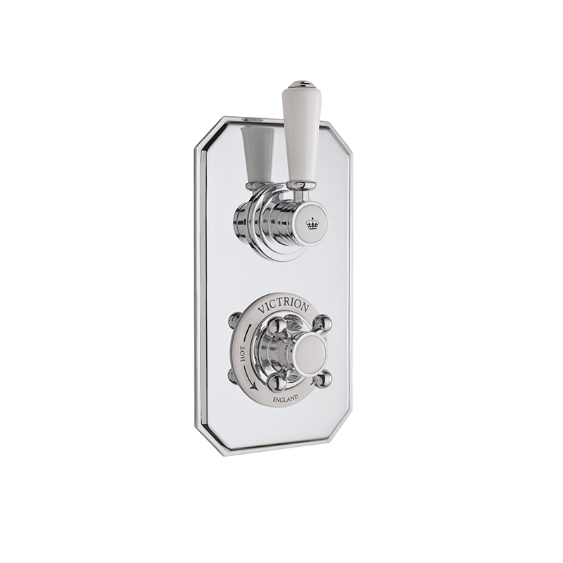 BC Designs victrion chrome concealed shower valve one outlet