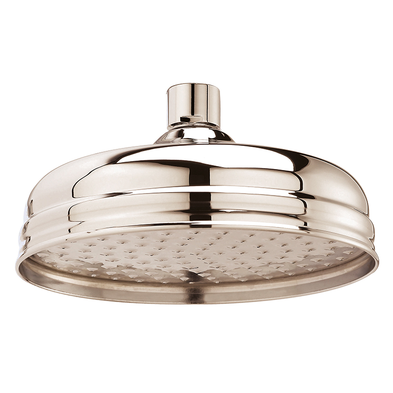 BC Designs victrion nickel 8 inch shower head | ceiling or wall mounted