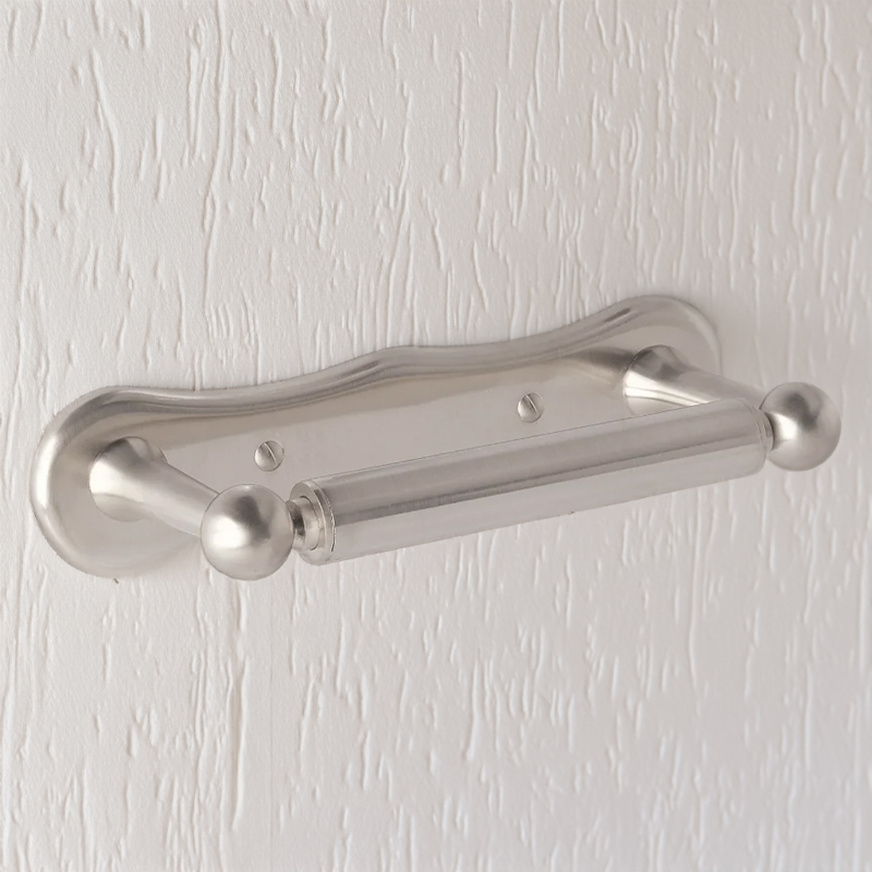 BC Designs victrion traditional brushed nickel toilet roll holder