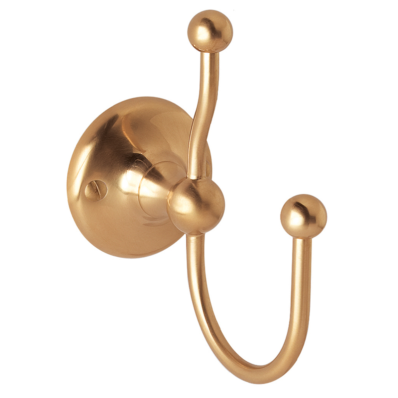 BC Designs Victrion Brushed Copper Double Robe Hook Bathroom City