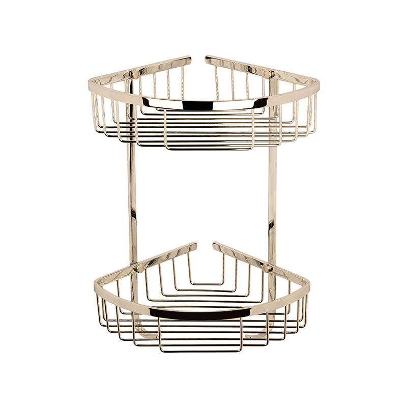 BC Designs victrion nickel double corner shower basket