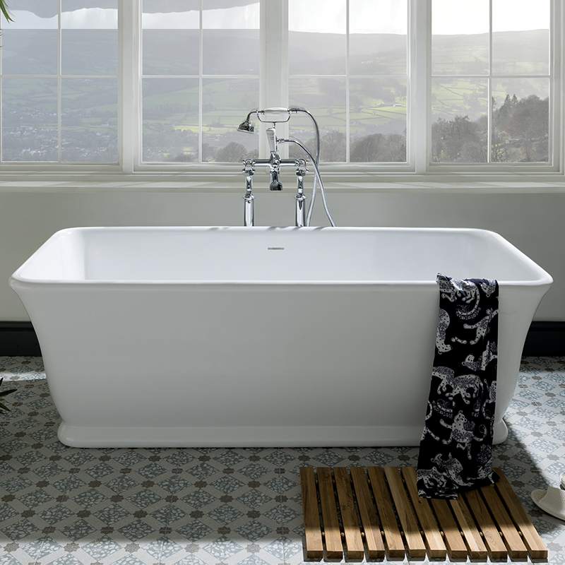 bc designs magnus 1700 white freestanding bath