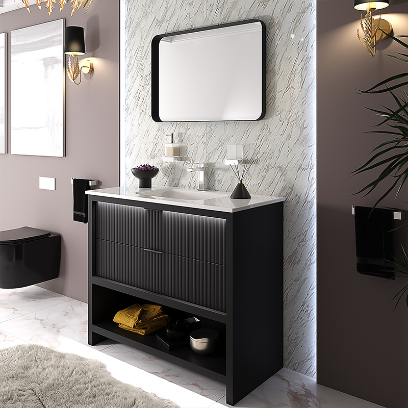 Black online bathroom unit
