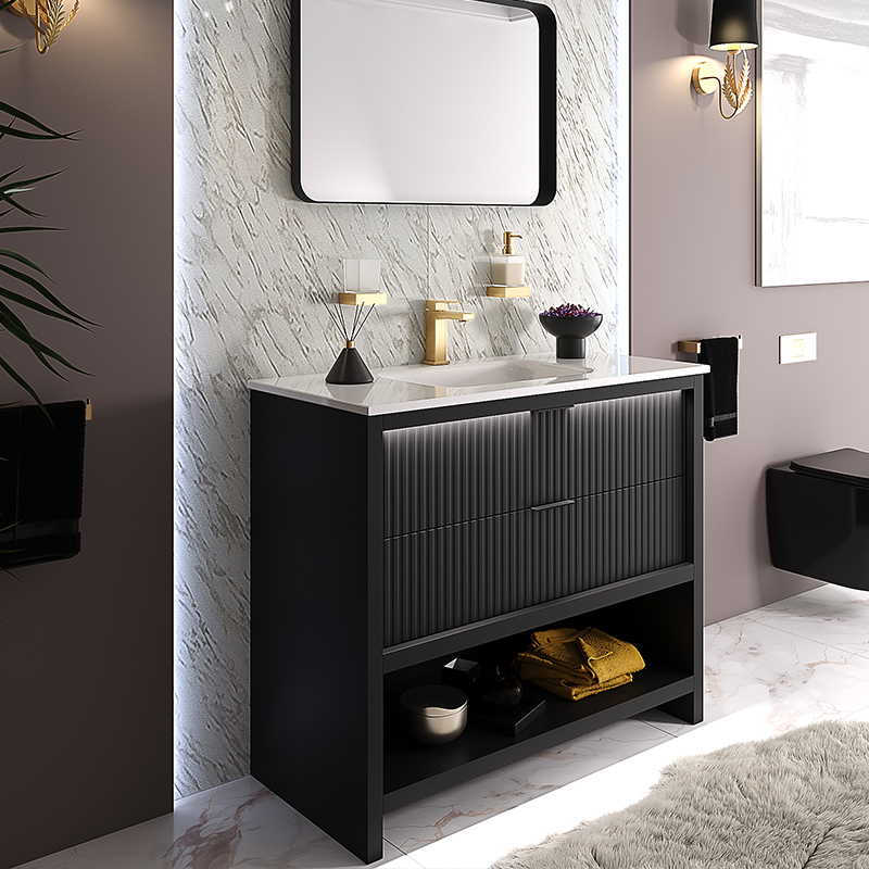 Black vanity sales unit bathroom