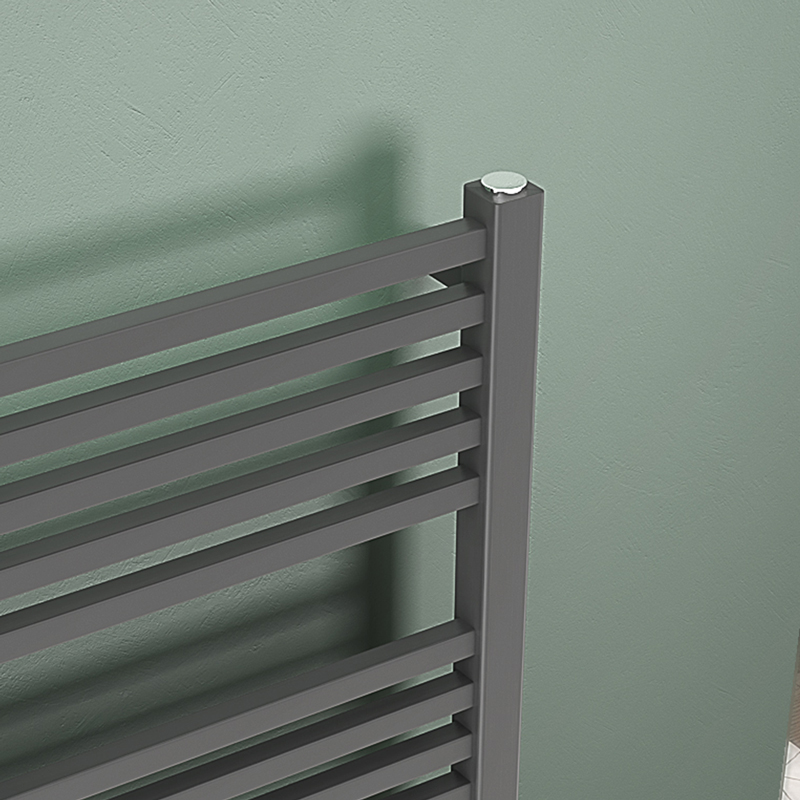 Sonix Anthracite Vertical Towel Radiator (1200 x 500mm) Bathroom City