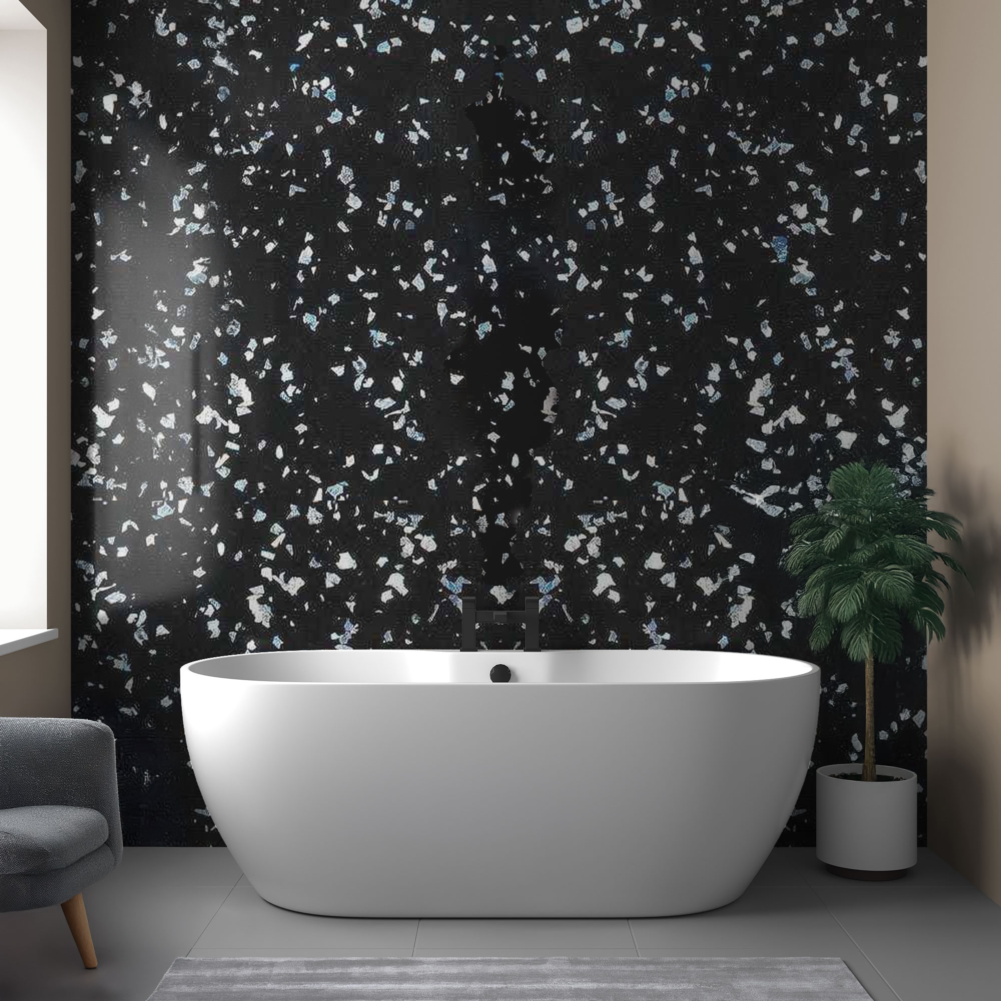 perform panel shower wall midnight sparkle various sizes straight edge or tongue groove