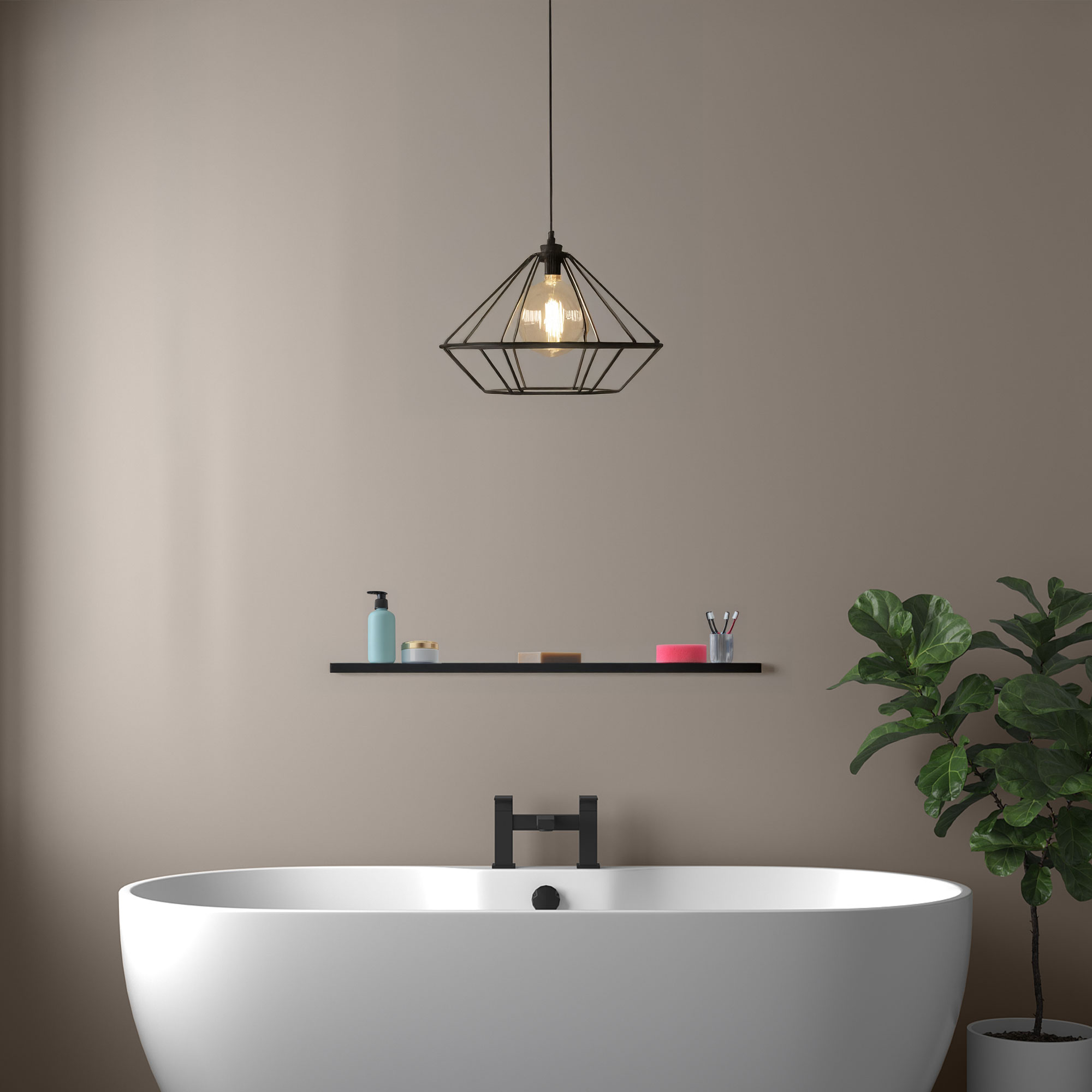 perform panel wet wall pale grey matt various sizes square edge or nu-lock