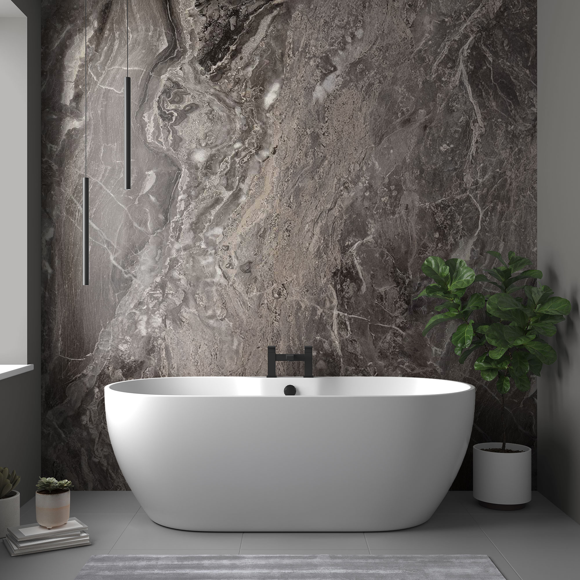 perform panel wet wall toffee marble various sizes square edge or nu-lock