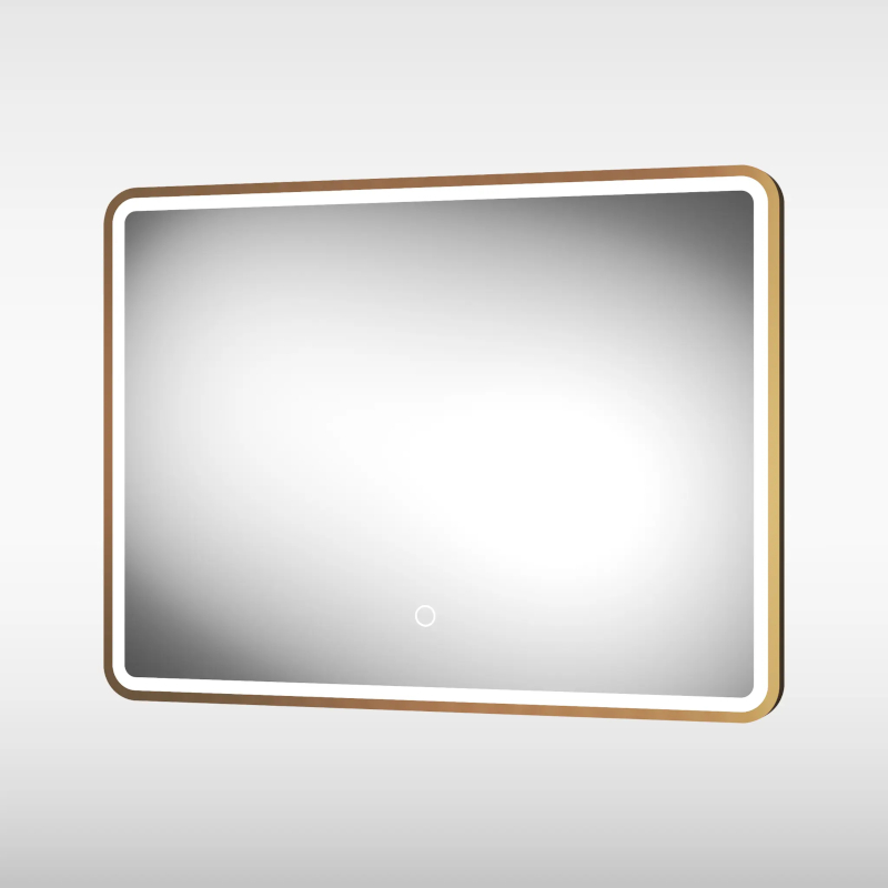 Main Image for Brushed Brass Frontier LED Mirror with Demister