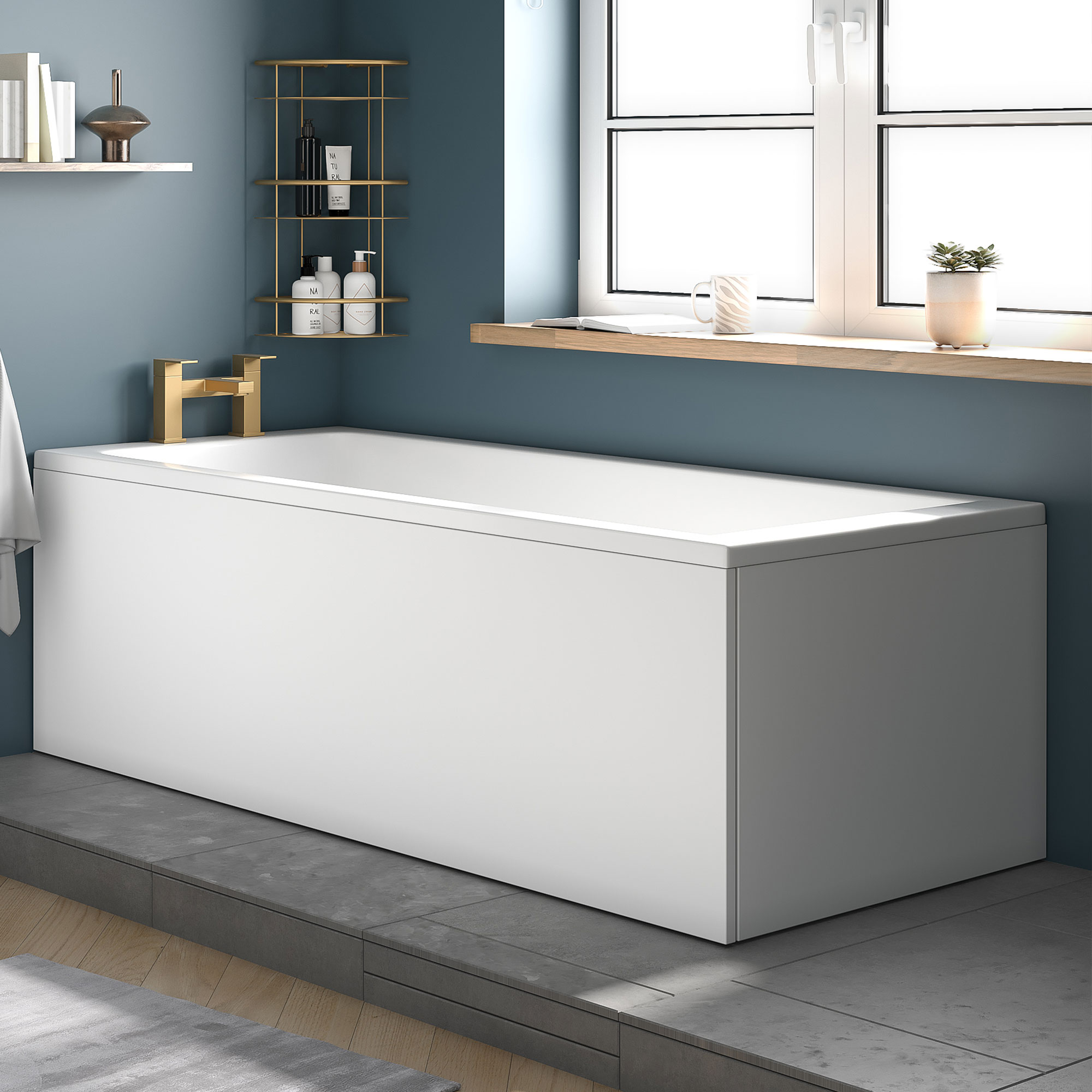 jasmine bath  front panel 1800 matt white