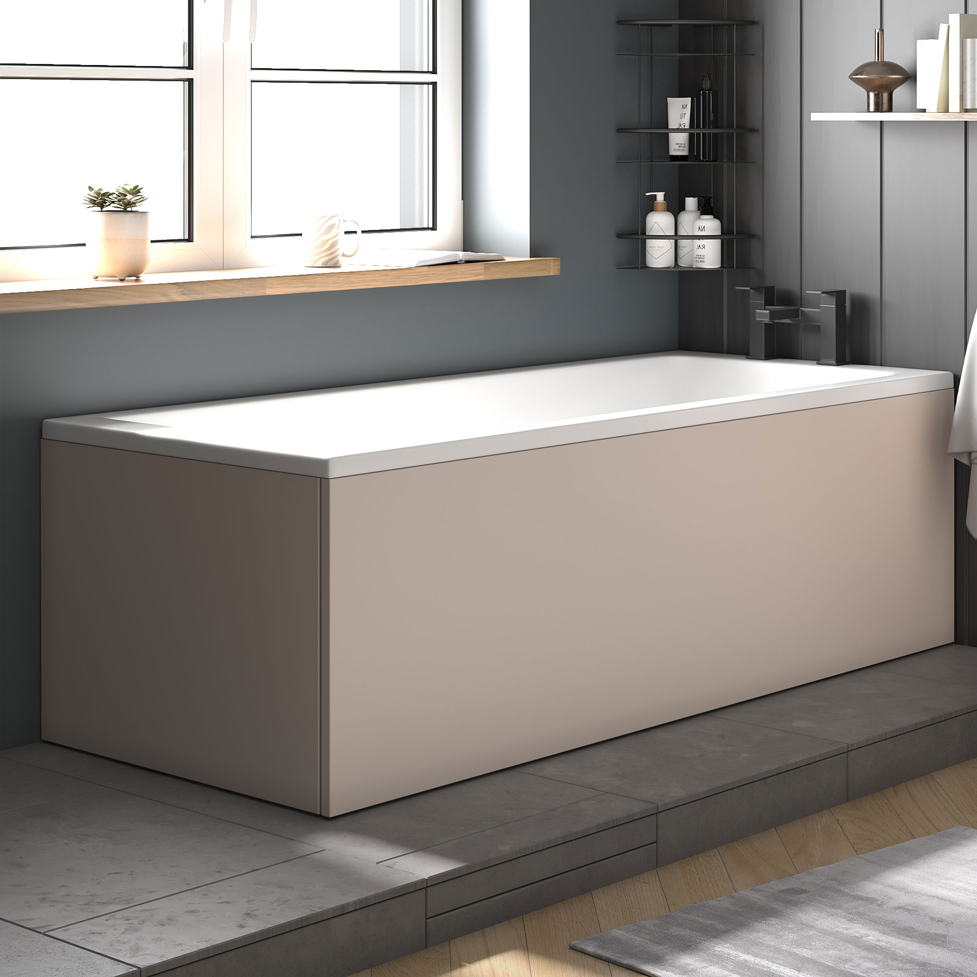jasmine bath end panel 700 cashmere