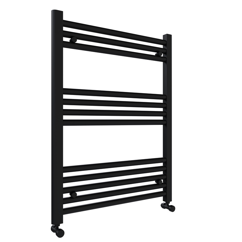 Product Image for Black Straight Towel Rail 600 x 800